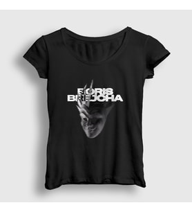 Presmono Kadın Siyah Mask V2 Dj Boris Brejcha T-Shirt 498502tt