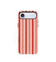 iPhone 17 Air Vorian Çift Katmanlı MagSafe Kılıf Coral Cream Stripe