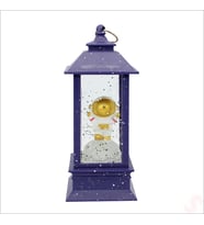 Uçuşan Simli,12,5cm x 5cm Led Işıklı Astronot Fener Küre - C (STD)