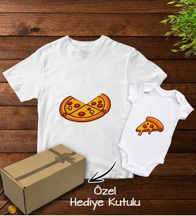 BK Kids Hediye Kutulu Baba&Oğul Kombin Tshirt-Zıbın Hediye Seti-4