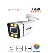 FURY 5mp Lens 1080p 4 x Ultra Led Gece Renkli Full HD Suya Dayanıklı Güvenlik Kamerası