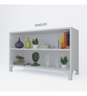 Kenzlife kitaplık tuğçe 068*090*020 byz ayaklı mutfak dolabı banyo ofis ayakkabılık kiler