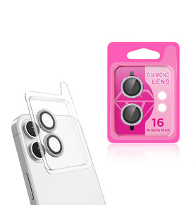 Apple iPhone 16 Plus Uyumlu Zore CL-06 Kamera Lens Koruyucu (Gümüş)