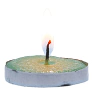 Tea Lights Yeşil Mum 5 li 1 Paket
