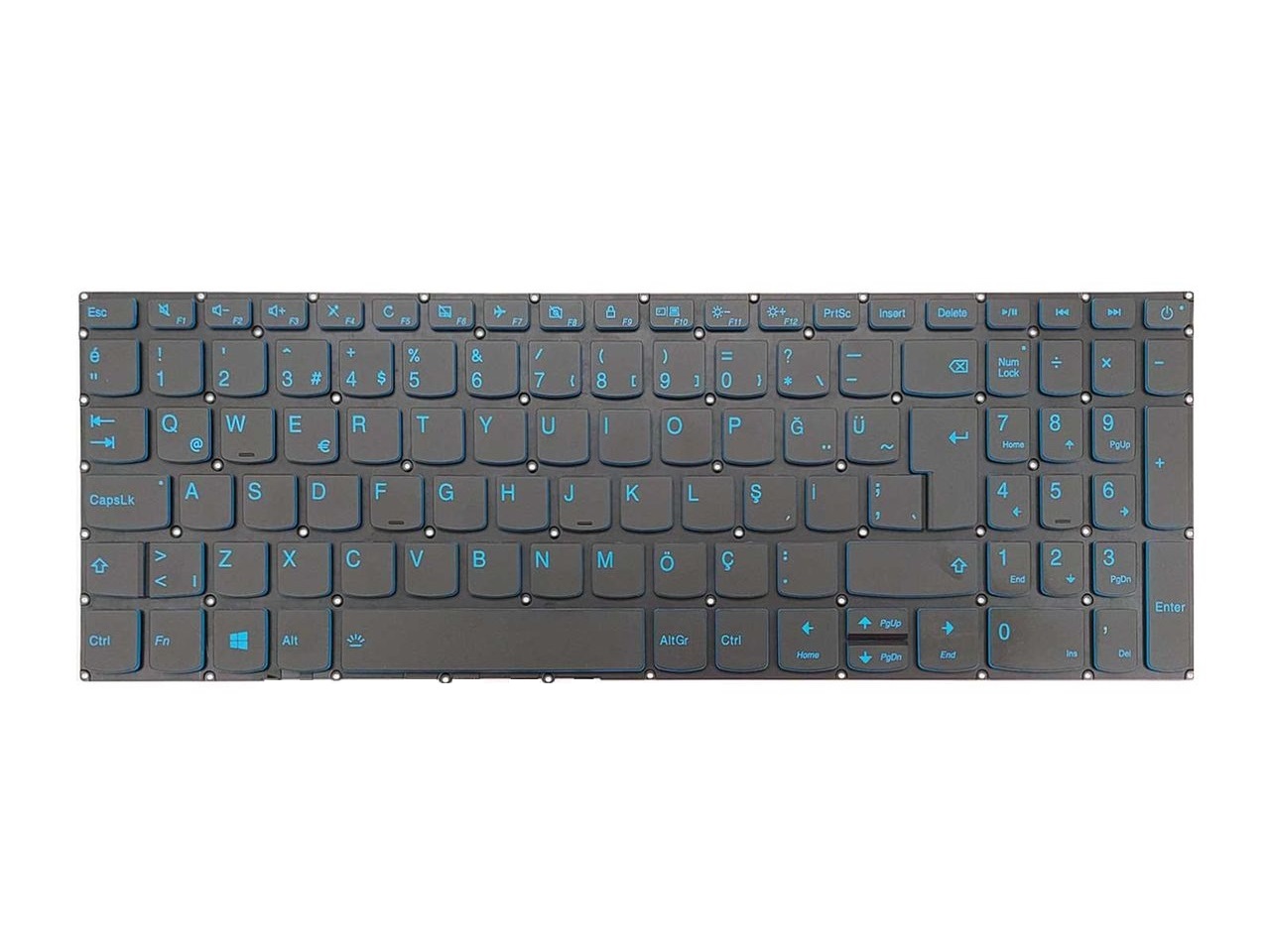Lenovo IdeaPad L340-17IWL Klavye Işıklı Mavi Tuş
