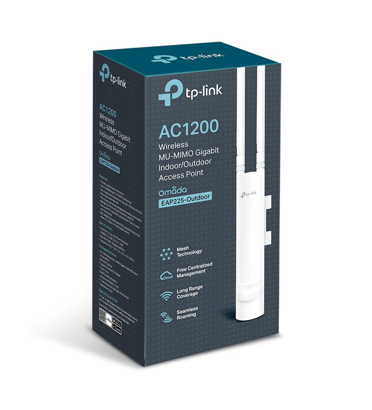 未開封 TP-Link EAP225-Outdoor 2個セット TP-LINK EAP225-OUTDOOR 1200MBPS 1PORT POE 2ANTEN 5DBI 2.4/5GHz