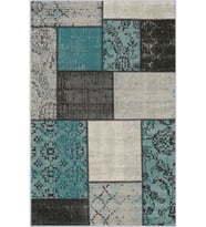Eliana Home Baskılı, Yıkanabilir Kaymaz Taban Salon Halısı LNA1139 100x150 cm (Yeşil)