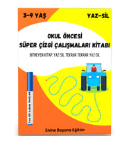 Okul Öncesi Süper Çizgi Çalışmaları YAZ-SİL Kitabı