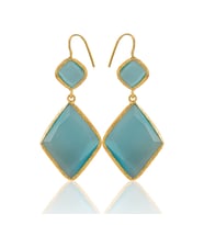 Kadir Jewellery 22 Ayar Altın Kaplama Kadın Sallantılı Küpe -El İşçiliği Ve Hipoalerjenik Küpe