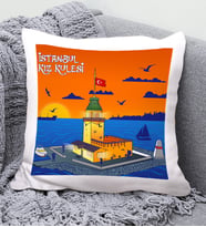 Kız Kulesi Tasarımlı Yastık