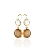 Kadir Jewellery 22 Ayar Altın Kaplama Kadın İnci Küpe -El İşçiliği Ve Hipoalerjenik Küpe