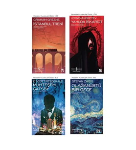 Istanbul Treni + Yahuda Iskariot + Muhteşem Gatsby + Olağanüstü Bir Gece- 4 Kitap Set
