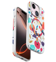 Iphone 15 Flower Series Magsafe Kapak - Beyaz