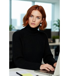 Modern Kadın Oversize Fit Dik Yaka Fermuar Detaylı Düz Reglan Kol Triko Kazak Günlük Stil İçin