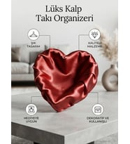 Kalp Formunda Aksesuar Kutusu ve Dekoratif Takı Çanağı