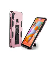 Samsung Galaxy M11 Uyumlu Kılıf Zore Volve Kapak (Gold)