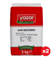 Yazar Sarı Mercimek 5 Kg x 2 Paket