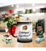 Edebiyat Öğretmeni Sihirli Kupa Bardak EDB04