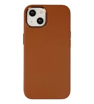 Newface Apple iPhone 14 Plus Kılıf Asya Deri Silikon - Kahverengi