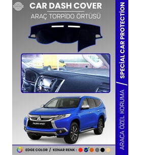 MITSUBISHI PAJERO SPORT (2015-2019) Torpido Örtüsü Premium Torpido Koruma Araca Özel UV Koruma