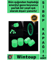 #SibopKapağı Araba Motosiklet Bisiklet Plastik Gece Parlayan Universal Fosforlu Yeşil Sibop Kapağı