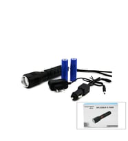 2IN1 ZOOMLU EL FENERİ - COB LED FİŞ - ÇAKMAK ŞARJLI METAL KASA 17CM 3000 LUMEN (5690)