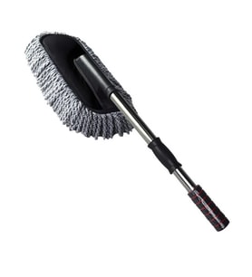 ALLY Mikrofiber Püsküllü Araba Yıkama Temizleme Fırçası Toz Alma Fırçası-( - tygo4218-138 (Siyah-Gri)