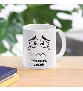 özür dilerim özel tasarım kupa bardak