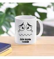 özür dilerim özel tasarım kupa bardak
