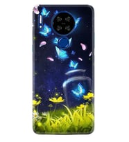 Reeder P13 Blue Max Lite Kılıf Desenli Silikon Neon Butterflys