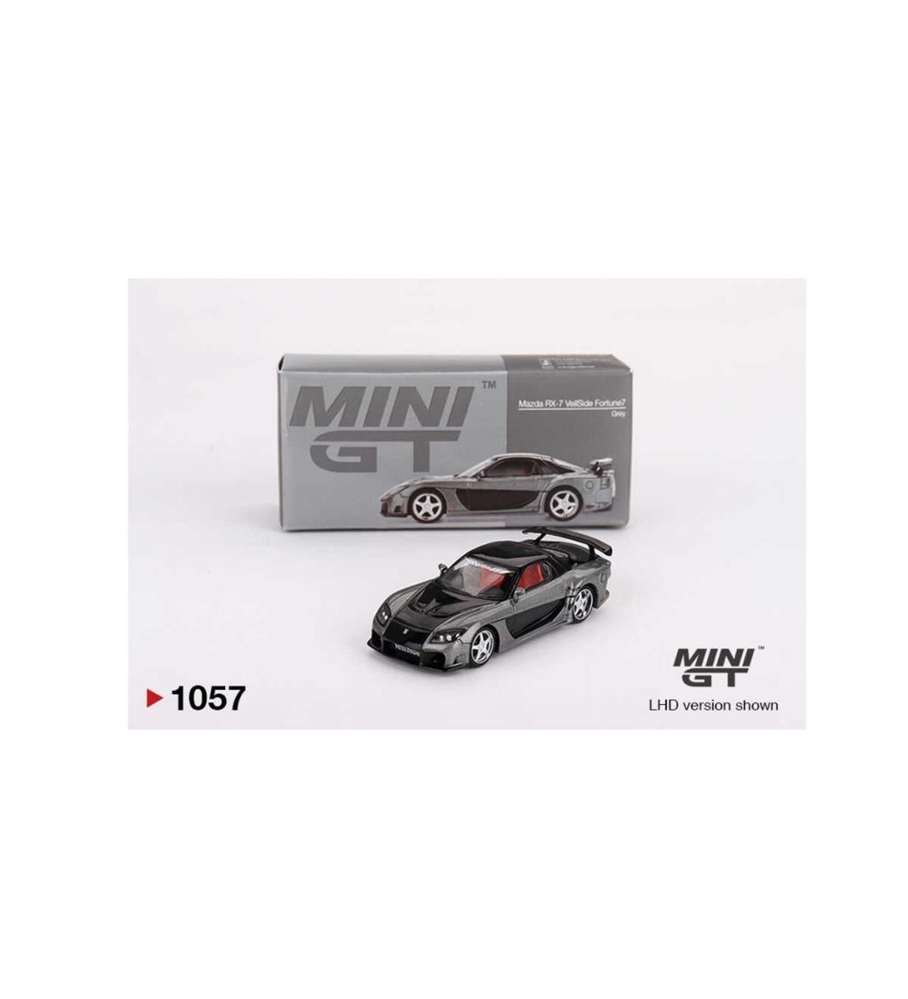 Mini GT 1057 Mazda RX-7 VeilSide Fortune Grey 1/64 Model Araba