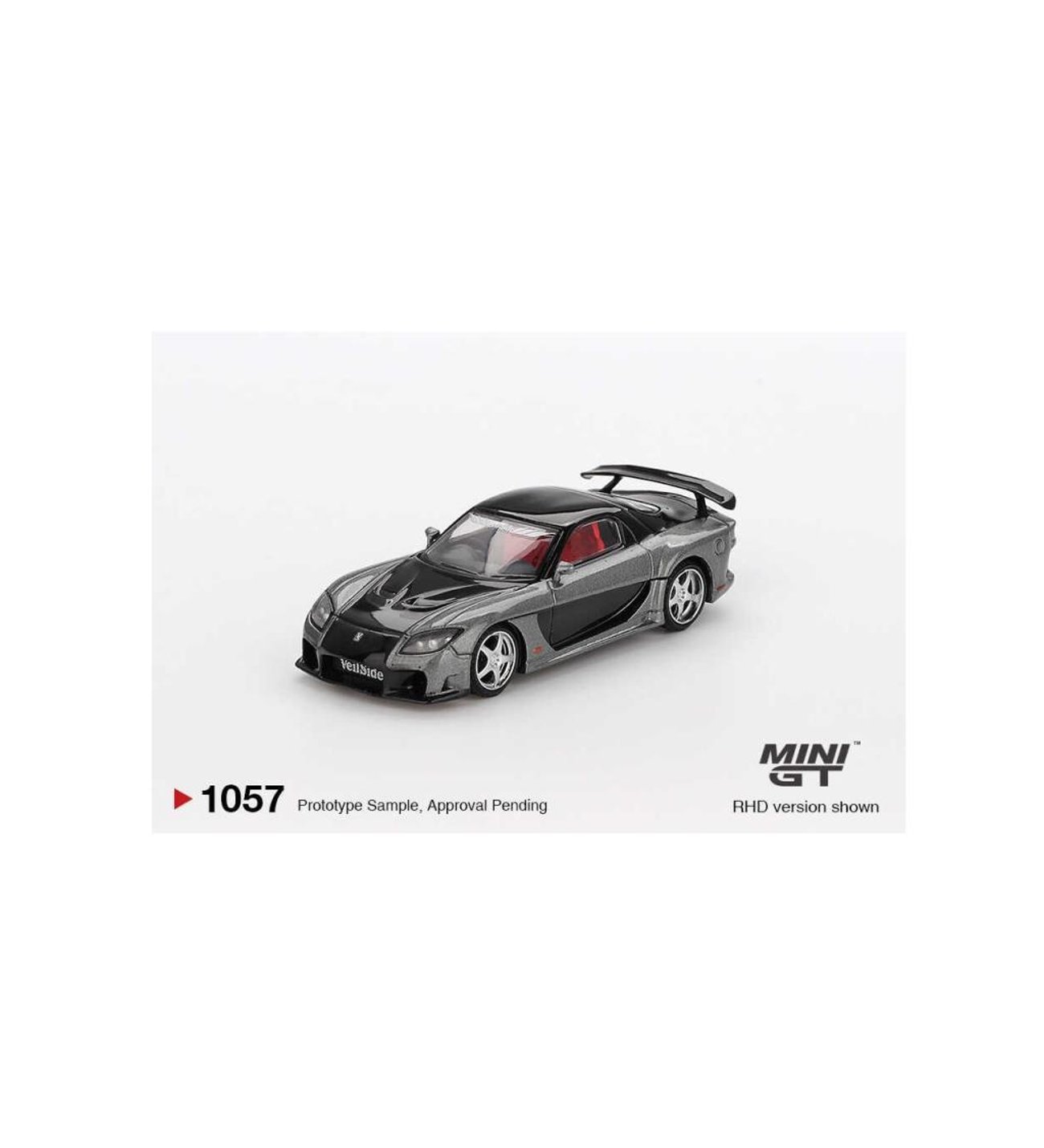 Mini GT 1057 Mazda RX-7 VeilSide Fortune Grey 1/64 Model Araba