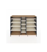 Kronos Dolap 11 Raflı  220x59x163 Antrasit-Çam/Aytaşı