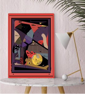 BK Gift Modern Soyut Tasarımlı Kanvas Tablo-12