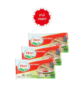 Ekici Taze Kaşar Peyniri 600 G X 3 Adet