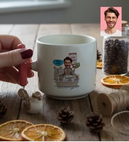 Kişiye Özel Karikatürlü Muhasebeci T Kupa Muhasebeciler Günü Hediyesi
