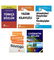 Türkçe Sözlük-Atasözleri-Yazım Kılavuzu-Eş Anlamlı,Zıt Anlamlı Kelimeler Sözlüğü-Coğrafya Atlası (Karışık)