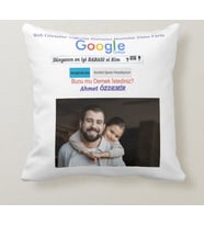 Kişiye Özel Dünyanın En İyi Babası Fotoğraflı Google Yastık 1.Kalite Kadife Süet Yastık