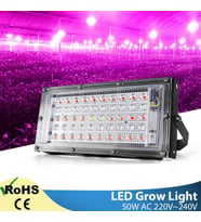 Full Spectrum Bitki Yetiştirme Lambası Paneli Sera Büyük Alan 50Watt