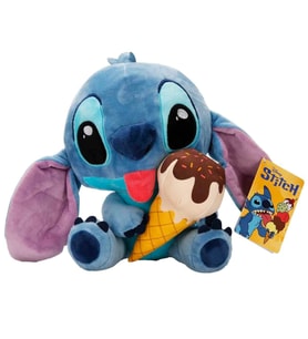 Dondurma Yiyen Stitch Peluş 25 cm - Sevimli Lilo ve Stitch Oyuncak