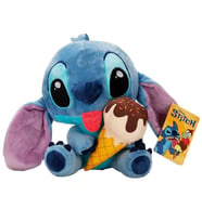 Dondurma Yiyen Stitch Peluş 25 cm - Sevimli Lilo ve Stitch Oyuncak