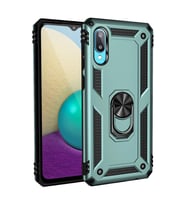 Galaxy A02 Kılıf Sofya Yüzüklü Kapak - Yeşil