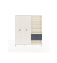 Arges Dolap 16 Raflı 2 Çekmeceli 3 Kapaklı 220x30x243 Aytaşı-Aytaşı/Antrasit