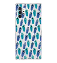 PrintiFy Samsung Galaxy Note 10 Plus ile Uyumlu Nazar Boncuğu 4  Kamera Korumalı Şeffaf  Kılıf
