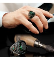 Topaz Taşlı 925 Ayar Gümüş Yüzük