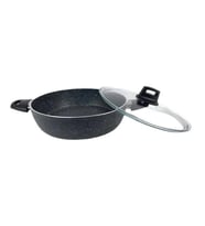 Eda ZK-024 Zetra 28 cm Granit Basık Tencere Gri