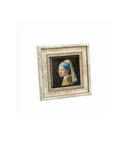 İnci Küpeli Kız (Johannes Vermeer, 1665 Baskılı Taş Tablo 20x20