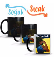 We Can Do it Sihirli Kupa Bardak Porselen