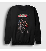 Presmono Unisex Siyah Band Exodus Sweatshirt 146570tt