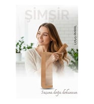 Doğal Şimşir Ahşap Tarak – 16 cm, Anti-statik, Kepek Karşıtı ve El Yapımı